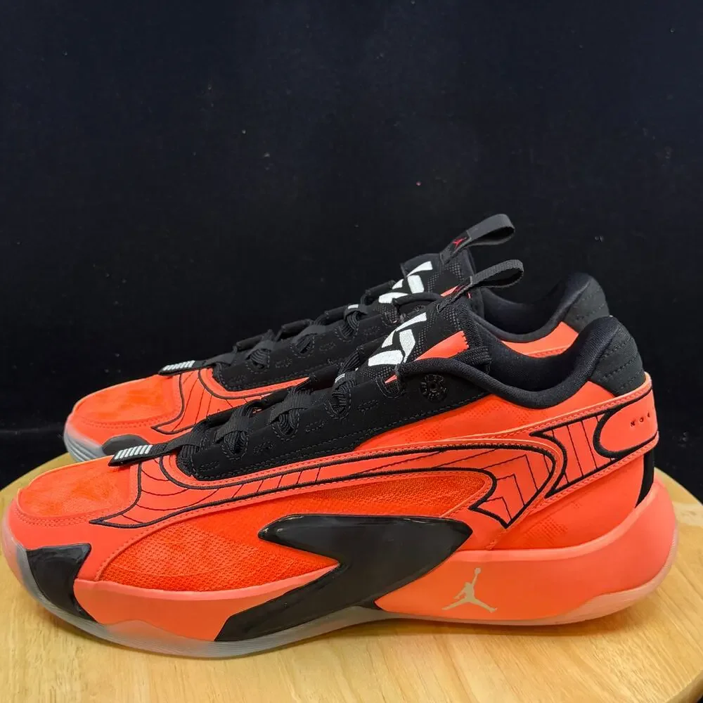 Jordan Luka Doncic 2 Bright Mango Black Basketball Shoes Size 10.5 DX8733-800